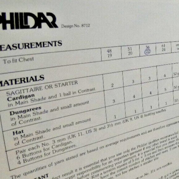 Vintage Pattern Cardigan Sweater & Pant Baby Child Double Knitting Worsted RARE - Picture 5 of 5